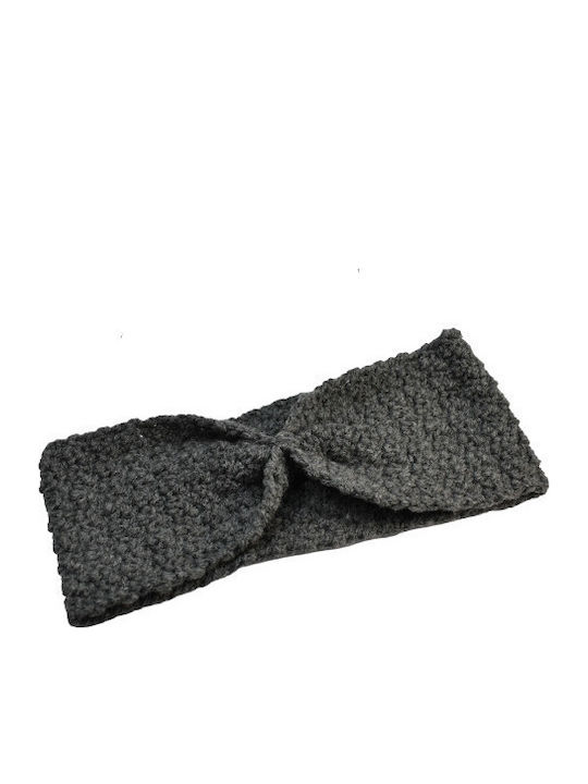 Feminin Bandă pentru cap Tricotat în culoarea Gri