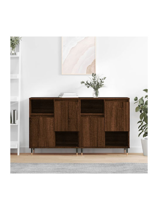 Sideboard Wooden Brown Oak 120x35x70cm