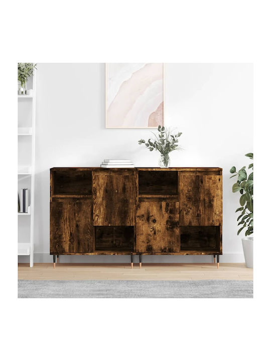 Sideboard Wooden Καπνιστή Δρυς 120x35x70cm