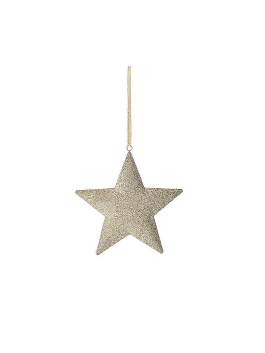 Iliadis Christmas Star Ornament Ecru 12x11cm