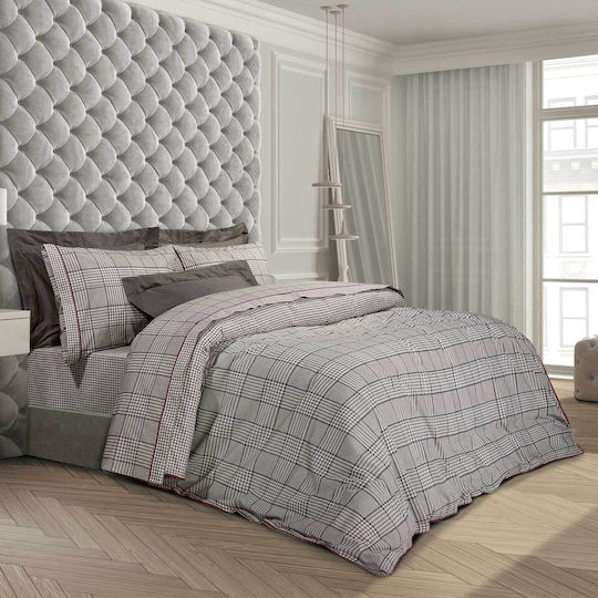 Greenwich Polo Club Duvet Cover Set Queen with 2 Pillowcases 220x240 2170 Coffee - Black - Spaghetti