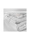 La Luna Single Quilt with Hollowfiber Filling 160x220cm The Lightweight 3d Quilt White 200 GSM 4.5 Togs