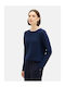 Tom Tailor Damen Bluse Baumwolle Langärmelig Blau