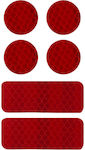 Auto Gs Car Stickers 300 x 300cm in Red Colour 6pcs