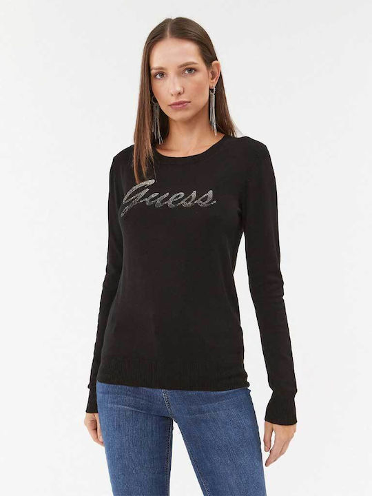 Guess Women's Long Sleeve Pullover Black.