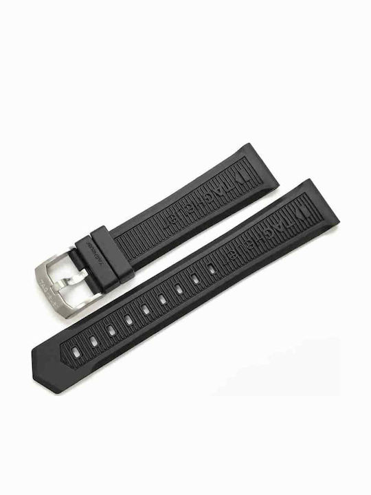 TAG Heuer Καουτσούκ Λουράκι Μαύρο 22mm