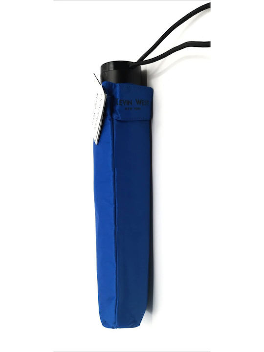 Kevin West Windproof Umbrella Blue