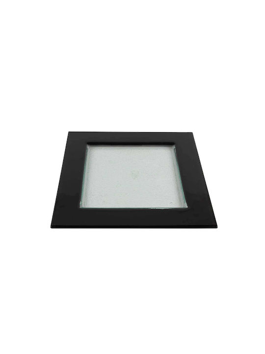 Art et Lumiere Πιάτο Ρηχό Γυάλινο Λευκό με Διάμετρο 31cm