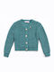 Kids Cardigan Knitted Blue