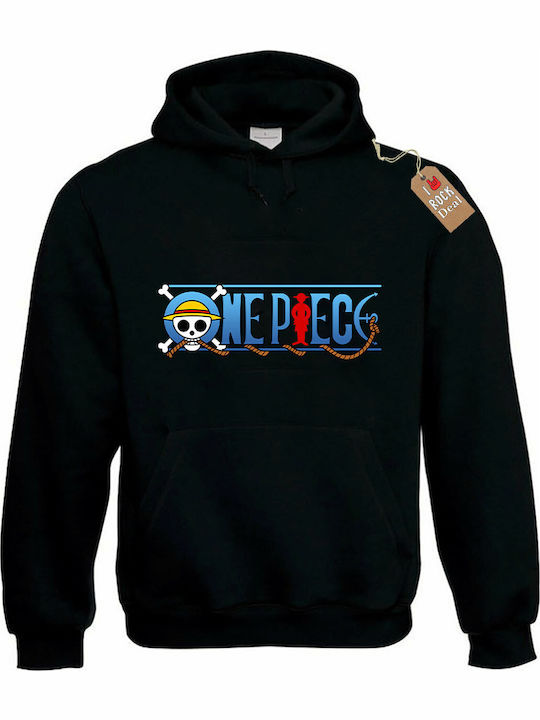 Rock Deal One Piece D.luffy Hanorac Cu Glugă Negru