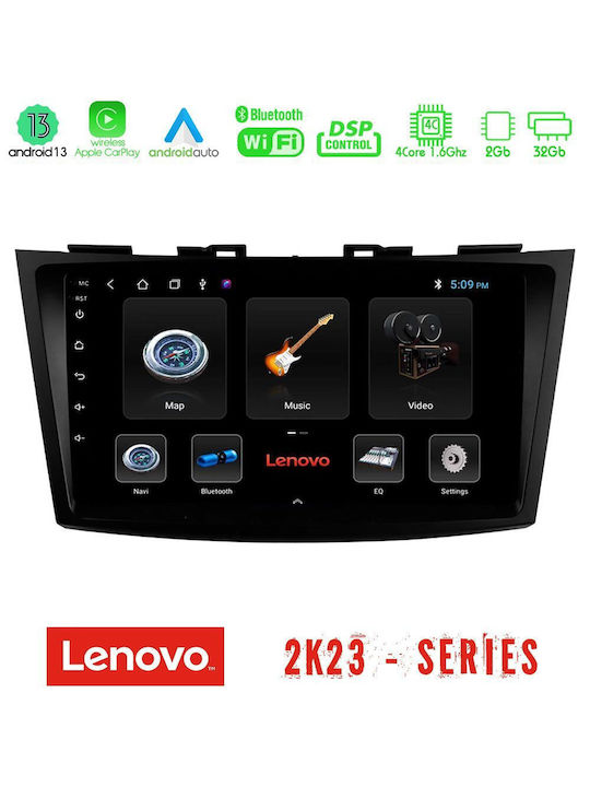 Lenovo Sistem Audio Auto pentru Suzuki Rapid (Bluetooth/USB/WiFi/GPS) cu Ecran Tactil 9"