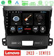 Lenovo Sistem Audio Auto pentru Peugeot 4007 Mitsubishi Outlander Citroen C-Crosser 2007-2012 (Bluetooth/USB/WiFi/GPS) cu Ecran Tactil 9"