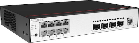 Huawei S5735-L8T4S-A-V2 Managed L2 Switch με 8 Θύρες Gigabit (1Gbps) Ethernet και 4 SFP Θύρες