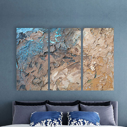 I-gallery Τρίπτυχος Πίνακας σε Καμβά 70x50cm