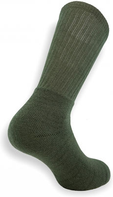 Tzelatis Αθλητικές Πετσετέ Cotton Hunting Long Socks Khaki