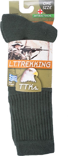 MRK Μακριές Κυνηγετικές Κάλτσες Βαμβακερές σε Χακί χρώμα