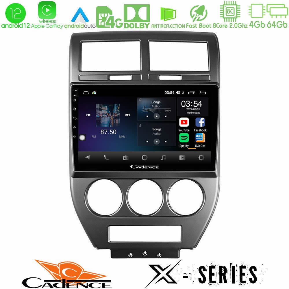Cadence Ηχοσύστημα Αυτοκινήτου για Jeep Compass / Patriot (Bluetooth