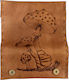 One Tobacco Pouch With Magnetic Clasp Brown