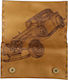 One Tobacco Pouch With Magnetic Clasp Brown