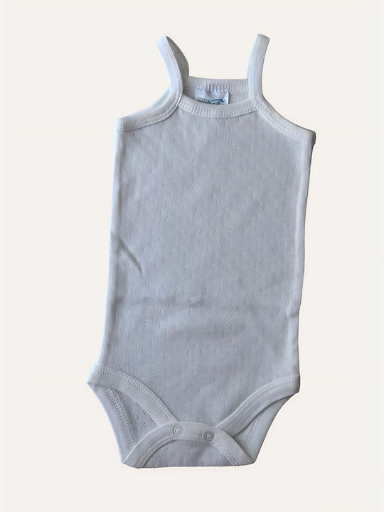 Deiko Baby Bodysuit Set Sleeveless White