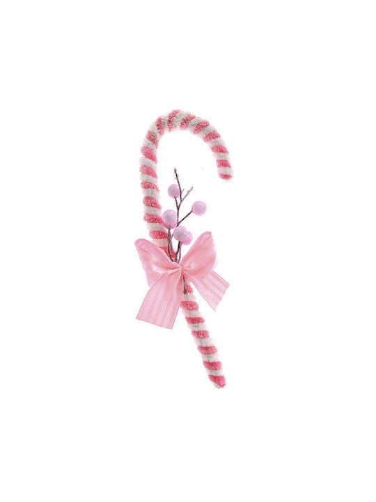 Iliadis Christmas Cane Ornament Pink