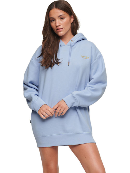 Superdry Рокля Mini Спортна Дълъг Ръкав С Качул...