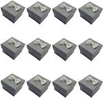 Hârtie Caseta pentru Cadou Gri 3.5x5cm. 12buc 3445-2