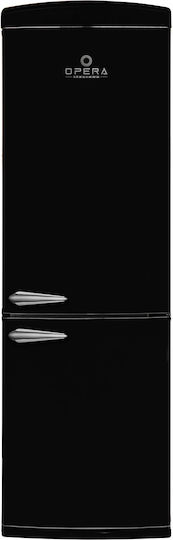 Opera Italiana Fridge-Freezer 331lt Total NoFrost H190.1xW60.5xD68.1cm Black OFRMC60N