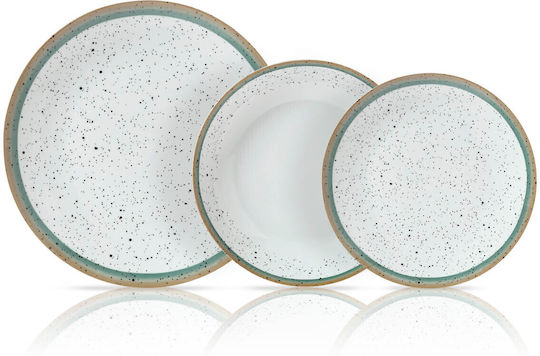 Cryspo Trio Suomi Beige Porcelain Dinnerware Set 20pcs
