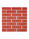 3D Wall Panels Foam Self-Adhesive Red 30x30cm 12 Pieces