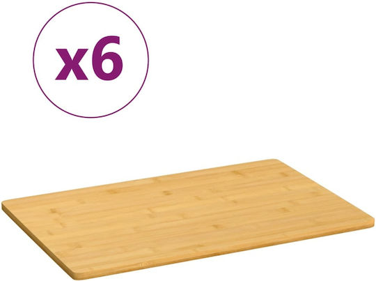 vidaXL Platou de Servire Lemn 35x23buc 6buc