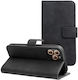 Tender Book Piele / Piele artificială Negru (Redmi Note 12S)