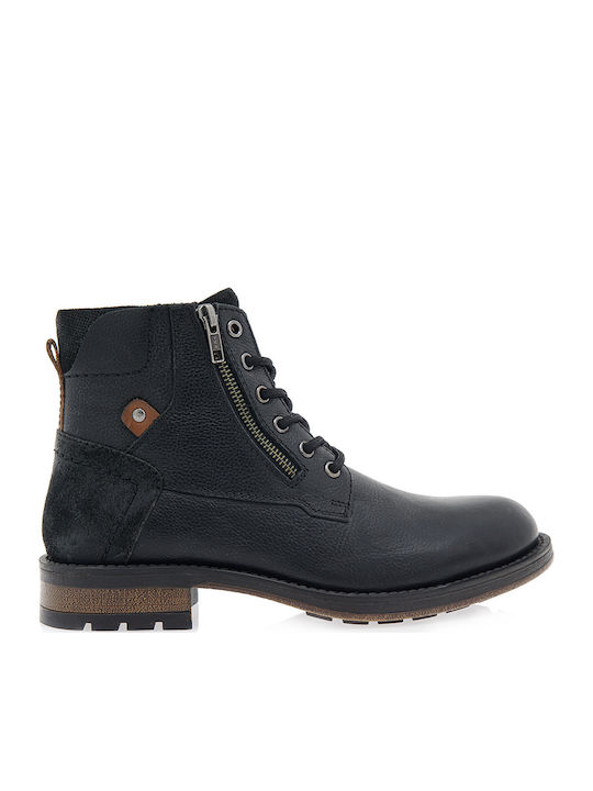 Leather Black Men's Boots