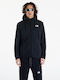 HomeSafe Herren Fleecejacke mit Kapuze Schwarz