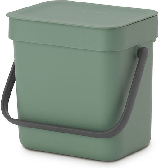 Brabantia Sort&Go Πλαστικό Καλαθάκι Μπάνιου 3lt Πράσινο