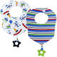 Mother Baby Bandana din 100% Bumbac cu autocolant Albastru 2buc