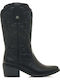 Damenstiefel Cowboy mit Mittelhohem Absatz Schwarz