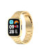 2 in 1 Λουράκι Ανοξείδωτο Ατσάλι Χρυσό (Redmi Watch 3 Active)