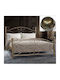 Rose Bed Single Metal Golden Grain for Mattress 90x200cm