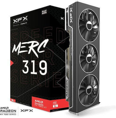 XFX Radeon RX 7800 XT 16GB GDDR6 Speedster MERC 319 negru Placă Grafică