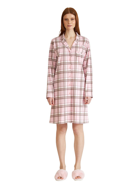 Harmony Winter Women's Nightdress Pink