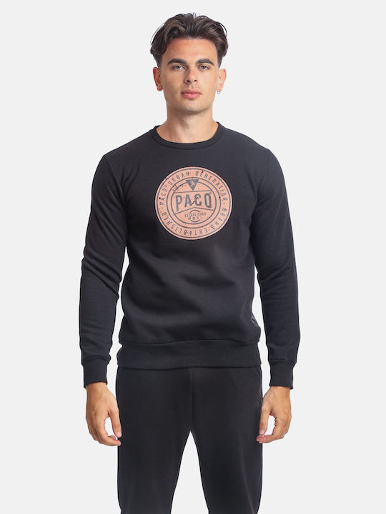 Paco & Co Herren Sweatshirt Schwarz