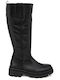 Leather Women's Boots Black