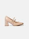 InShoes Beige Heels with Strap