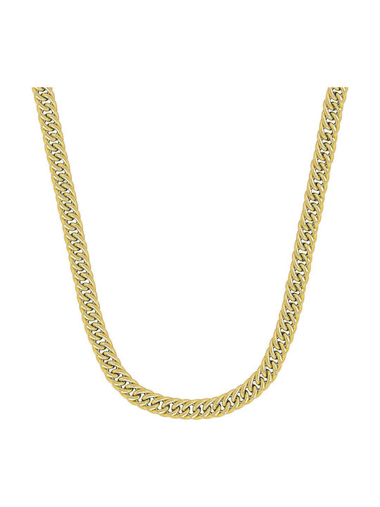 Kiriakos Gofas Gold Chain Neck 14K Thin Thickness 5.35mm and Length 55cm