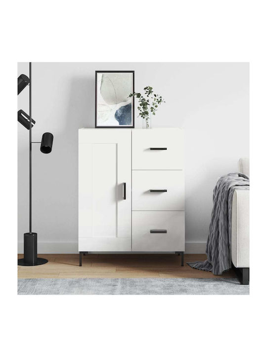 Bufet cu Sertare Alb 69.5x34x90cm