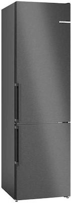 Bosch Ψυγειοκαταψύκτης NoFrost Υ203xΠ70xΒ66.7εκ. Inox