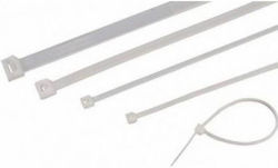 Spap Plastic Cable Ties 280mm x 3.6mm in White Colour 100pcs Spap Plastic Cable Ties 280mm x 3.6mm in White Colour 100pcs