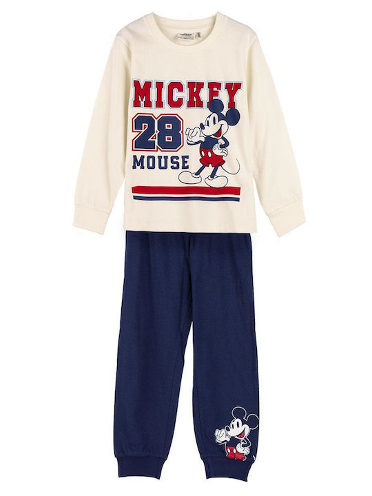 Cerda Pijama pentru copii De iarnă Ecru Mickey
