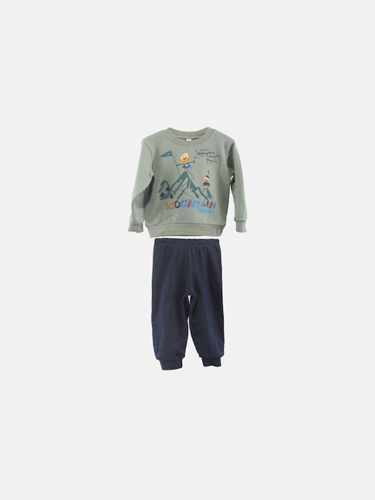 Dreams Set Top & Bottom Kids Pyjamas Khaki Χ